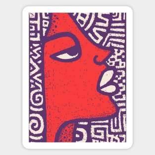 Queen of the Nile | Abstract Egyptian Pharaoh Sticker